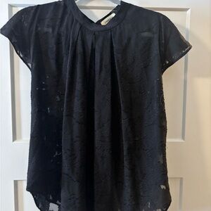 L’Agence Black Lace Top